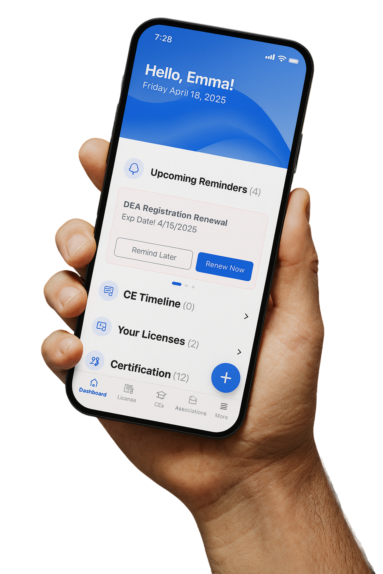 License Companion app interface